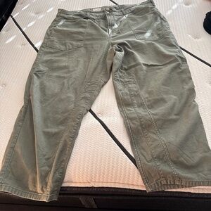 Anthro cargo pants in olive